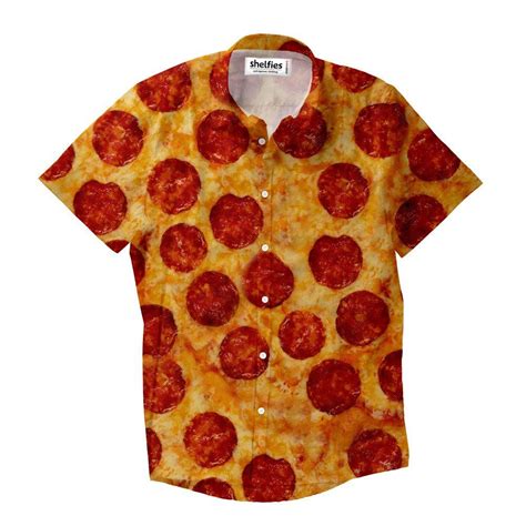 pizza button down shirt|Pizza Button Down Shirt .